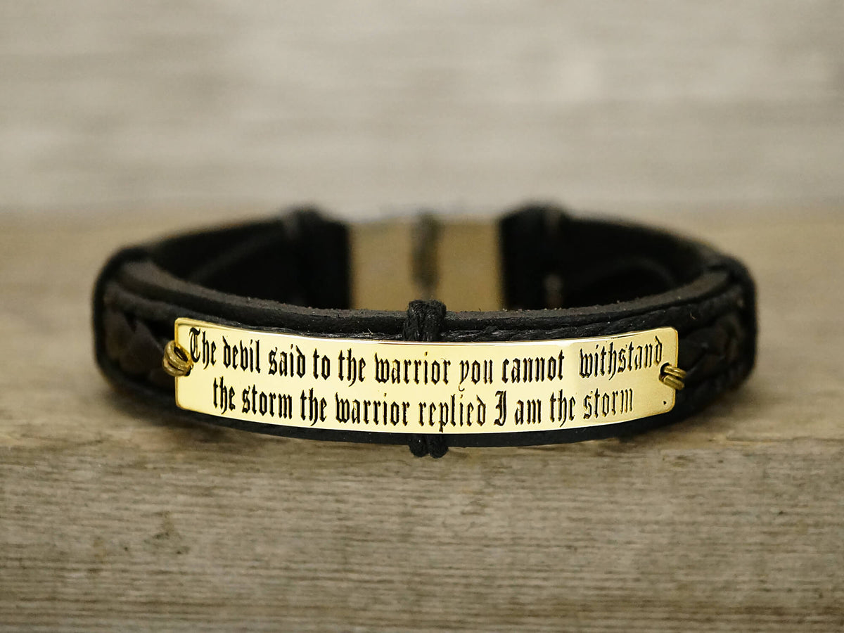 I am the new arrivals storm leather bracelet