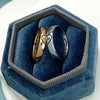 Couple Rings Tungsten, Pinky Promise Rings, Wedding Ring Set Men and Women