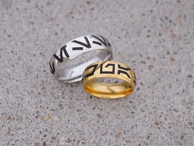 Star Wars Ring, Custom Aurebesh Ring, Aurebesh Name, Custom Name Ring, Mandalorian Ring, Lightsaber Ring