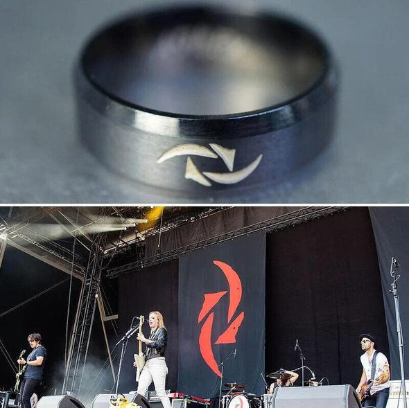 Halestorm Ring, Custom Rock Band, In Memory of American Hard Rock, Emblem Amulet Custom Logo Symbol