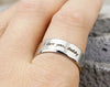 Custom Mens Tungsten Ring, Love You Forever & Always Ring Available in Black/Silver, Fathers Day Gift