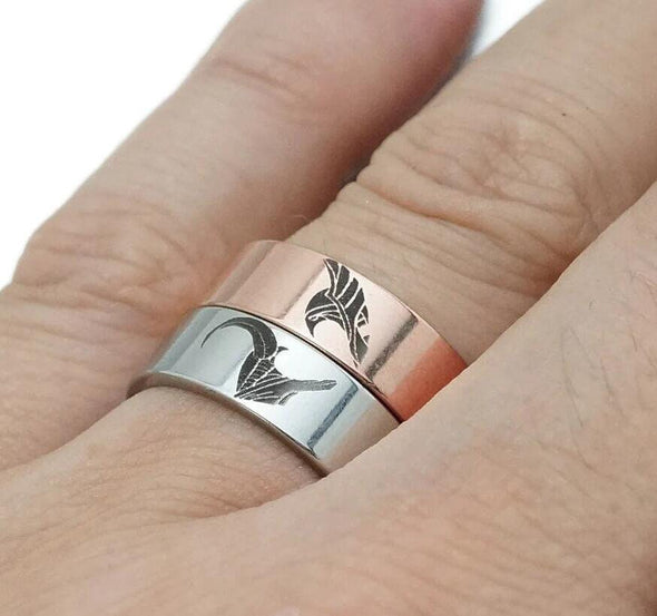 Matching Marvel Rings, Thorki Ring, Loki & Thor Couple Rings