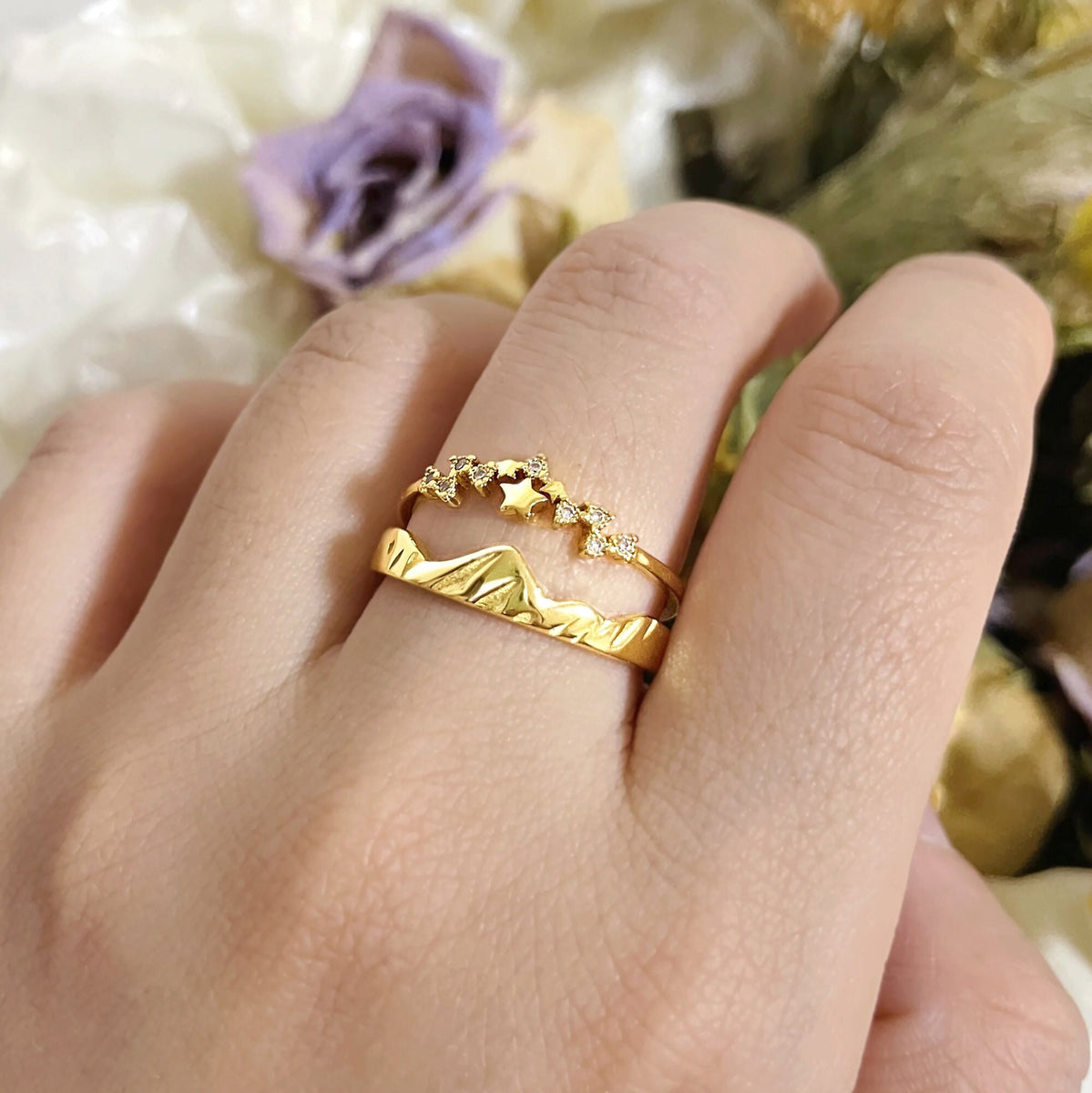 18K Gold ACOTAR Feyre Ring