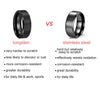 Custom Mens Tungsten Ring, Love You Forever & Always Ring Available in Black/Silver, Fathers Day Gift