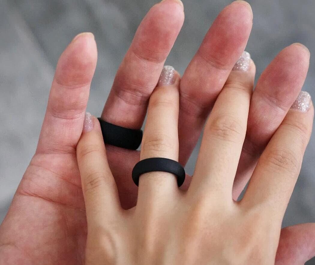 For Women Men's Silicone Wedding Bands Men's Bold Silicone