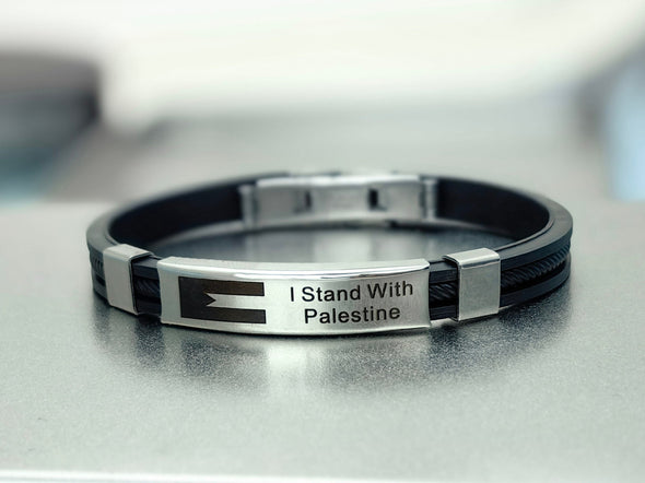 Free Palestine Bracelet - I Stand With Palestine Cuff