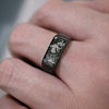 The Fool Tarot Card Ring in Black, Stainless Steel Ring in Multi Colors