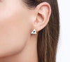 Zelda Earrings, Triforce Stud Earrings, Legend of Zelda Earrings, Gold Triforce Jewelry, Geek Earrings