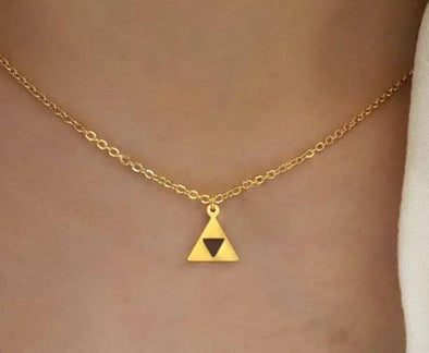 Legend Of Zelda Triforce Necklace Gold & Silver