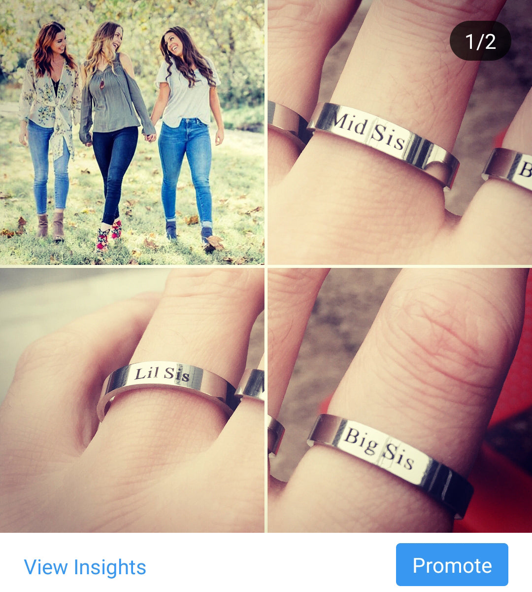 Sister Ring Not Sisters By Blood But Sisters By Heart Ring Jewelry Birthday  Gift | Fruugo QA