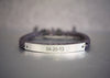 Personalized Date Bracelet, Name/Initial Bracelet, Cord Engraved Bracelet