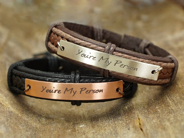 You Are My Person Bracelets- set of two, Matching Couple Bracelets