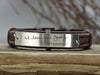 Actual Handwriting Bracelets- set of two, Signature Bracelets for Friendship, Leather Engraved Cuff