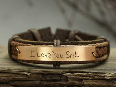 Sister Bracelet, Actual Handwriting Bracelet, Memorial Bracelet