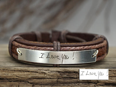 I Love You Bracelet, Girlfriend Gift, Signature Bracelet