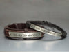 Roman Numeral Matching Couple Bracelets, Anniversary Gift