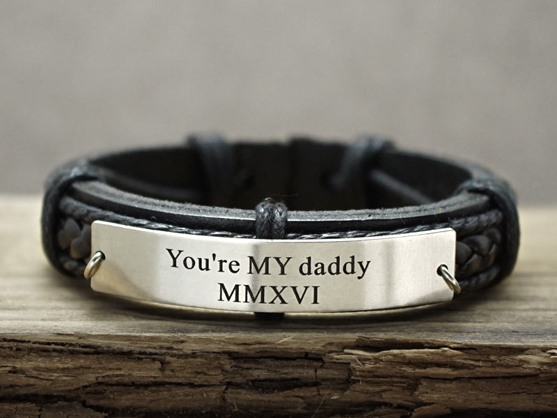 Fashion Father's Day Heart Letter Dad Bracelet Stainless Steel Silver Color  Male Bracelet Accessories Jewelry Gift for Dad - China Silver Bracelet and  Men Bracelet price | Made-in-China.com