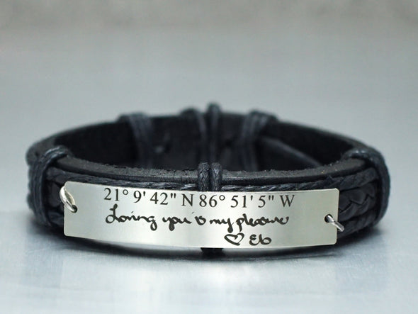Custom Handwriting Bracelet, Signature Bracelet