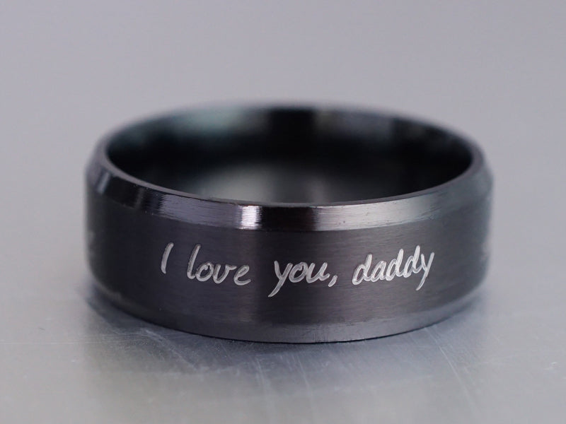 Mens Personalized Ring Sterling Silver Engraved Ring for Men, Personalized  Boyfriend Gift for Him, Custom Man Ring, Custom Message Ring - Etsy