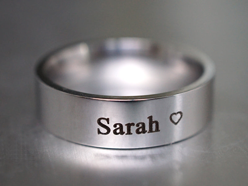 LOFART-Personalized Name Ring 925 Sterling Silver Custom Engraved Inside  and Outside Ring for Men and Women Engagement Wedding Ring Promise Rings  for Couples Customizable Unisex Jewlery Gifts for Him and Her|Amazon.com