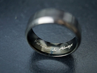 Forever & Always Ring, Friendship Ring, Promise Ring, Inside Engraved Ring Band