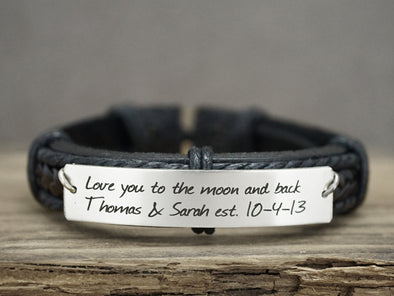 Love you to the moon and back Bracelet, Love Jewelry, Mom Daughter