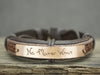 Best Friend Handwriting Bracelets set of two, No Matter Where Signature, Leather Engraved Bracelets