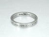 Long Distance Ring, Custom Coordinate Ring, Skinny Promise Ring, Engraved Ring, Latitude Longitude