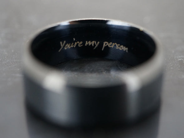 You are my person Ring, Custom Quote Ring, Grey's Anatomy Quote, Inside Engraved Friendship Ring