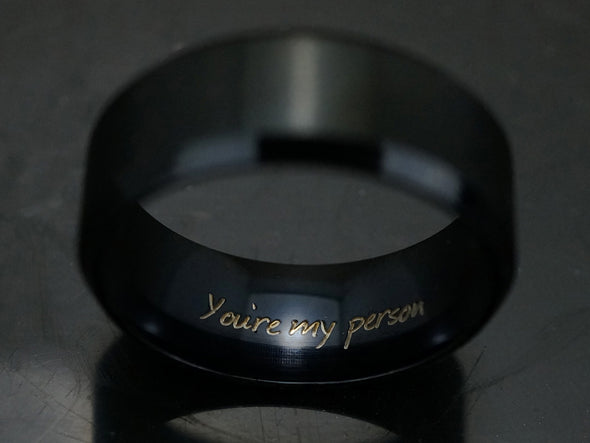 You are my person Ring, Custom Quote Ring, Grey's Anatomy Quote