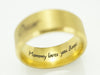Pet Memorial Ring, Gold Ring, Inside Engraved Ring Band, Pet Name Ring