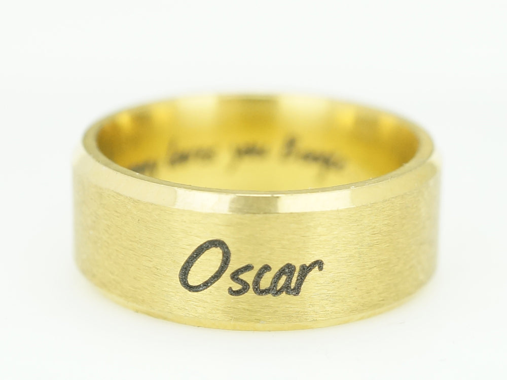 Women's Custom Personalized Two-Tone Cursive Name Ring | The Gold Goddess –  The Gold Gods