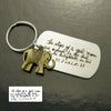 Handmade Handwriting Keychain, Memorial Signature & Bronze Elephant Keychain, Customized Dog Tag 