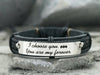 Roman Numeral Bracelet, Batman Bracelet, Anniversary, Wedding, Bride Gift, Birth Date Leather Cuff