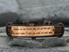Long Distance Relationship Bracelet, Custom Coordinates Bracelet, Personalized Mens Leather Bracelet