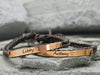 Initial Bar Bracelets for Couples, Name Bar Bracelet, Couples Bracelet, Skinny Cord Braided Bracelet