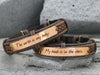 Matching Couple Bracelets for Friendship, Best Friend, His and Her Bracelet, Custom Leather Bracelet