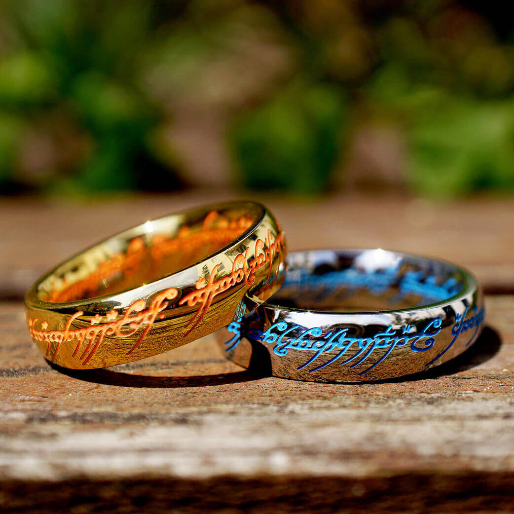 One Ring Lord of the Rings Wedding Ring One Ring Wedding Band 