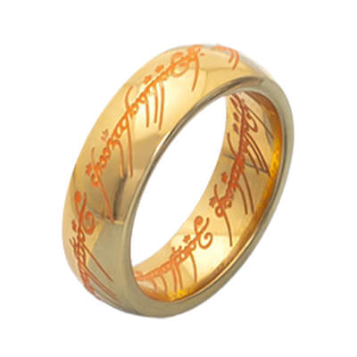  The One Ring Glow in the Dark, The Rings of Power with Elvish  Rune : Handmade Products