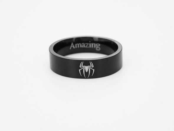 TimJeweler black spiderman ring