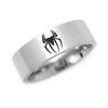 TimJeweler silver spiderman ring