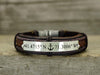 anchor coordinate bracelet leather for men