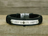 Latitude Longitude Bracelet, Custom Coordinate Bracelet, Engraved Bracelet