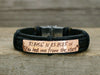 Friendship Bracelet, Custom Coordinates Bracelet, Initial & Date Bracelet, Leather Engraved Bracelet