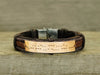Mens Morse Code Leather Bracelet, Hidden Message New Beginning, Engraved Armband