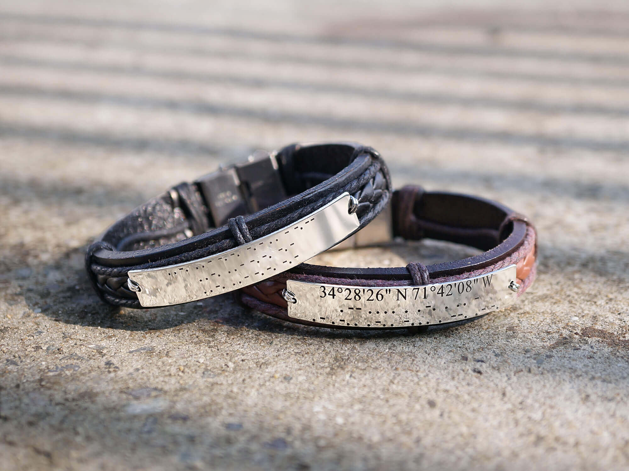 Amazon.com: Kids Bracelet Gift for Boy To My Son Personalized Leather Cuff  with Hidden Message : Handmade Products