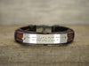 Silver Morse Code Best Friend bracelets for Him