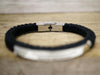 Name Anniversary Date Couple Bracelets, Matching Roman Numeral Bracelets, His and Her Cord Bracelet